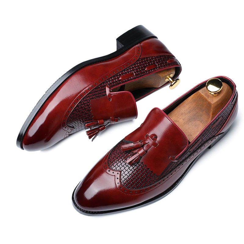 Zapatos ejecutivo casual Simple de moda cuero para hombre