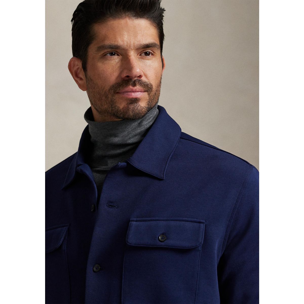 Big & Tall Double-Knit Camp Shirt - 3
