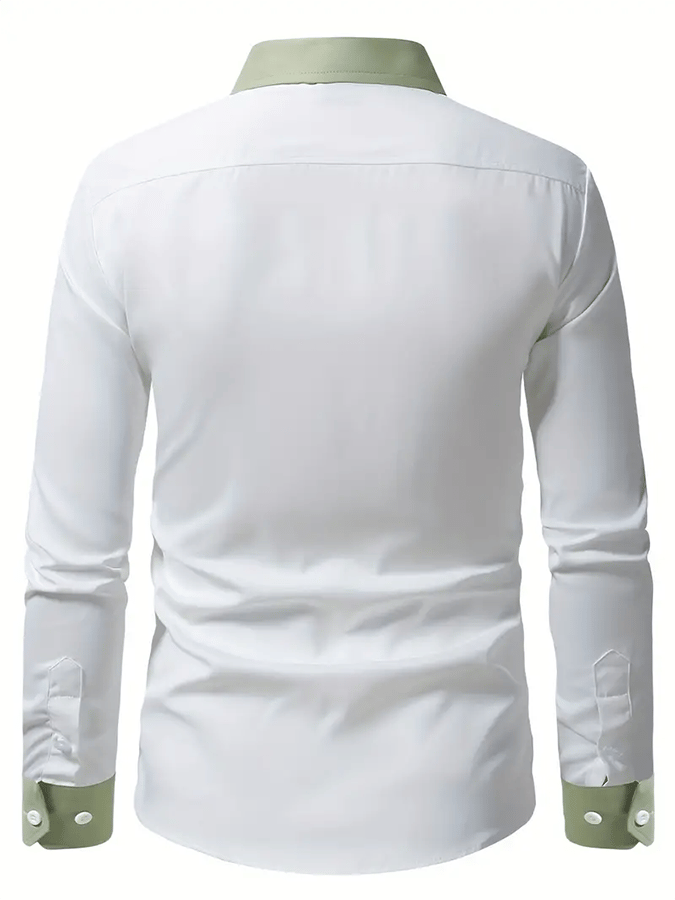 Camisa a rayas ejecutivo casual para hombre