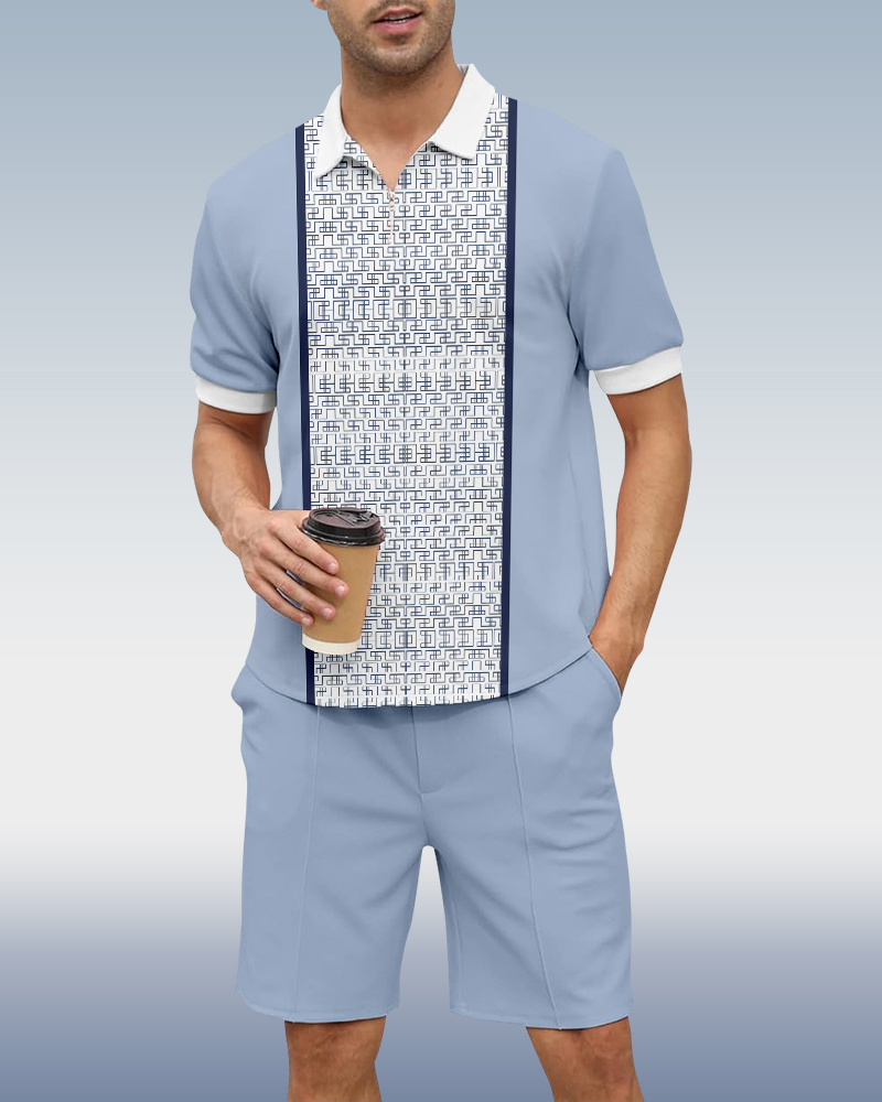 Suitmens casual Summer POLO Set 007 para hombre