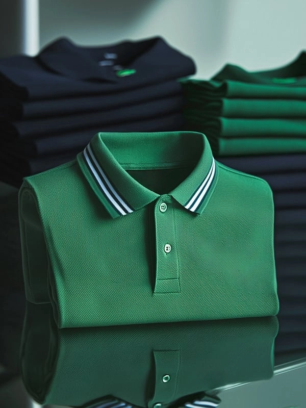 Camisa polo clásico ejecutivo Logo de manga corta para hombre