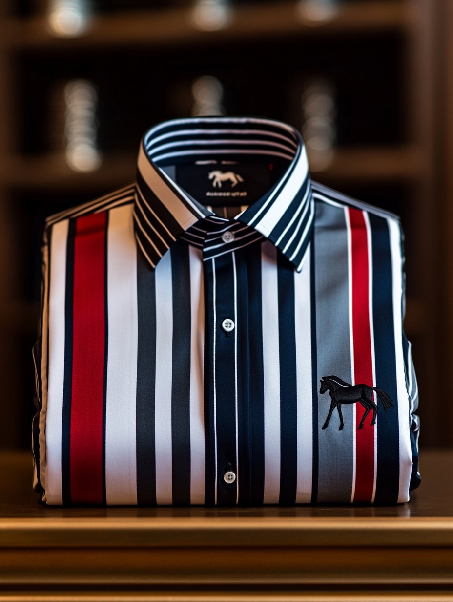 Camisa de lujo ejecutivo de manga larga para hombre