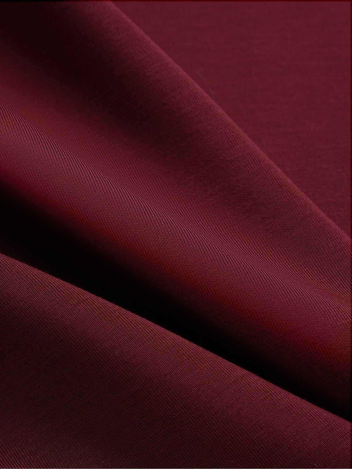 Modal Blend de manga larga Half Zip Polo