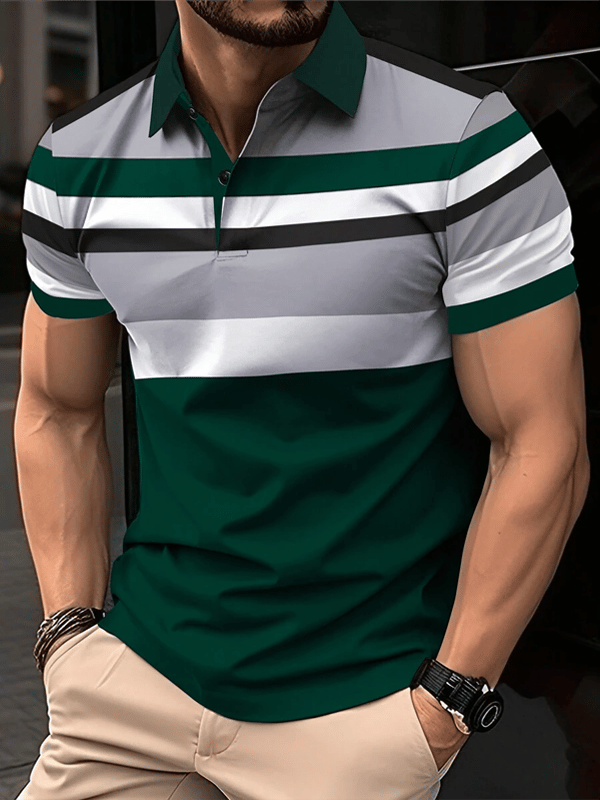 Camisa casual ejecutivo de moda polos para hombre
