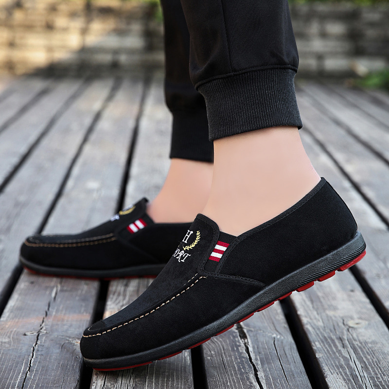 Mocasines Cowhide-Soled Low-Top Canvas