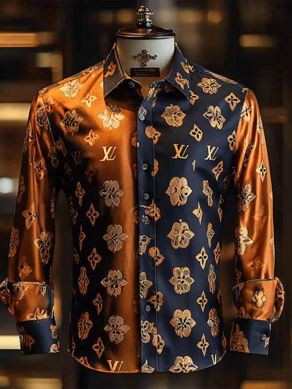 Camisa de lujo Gorgeous de manga larga para hombre