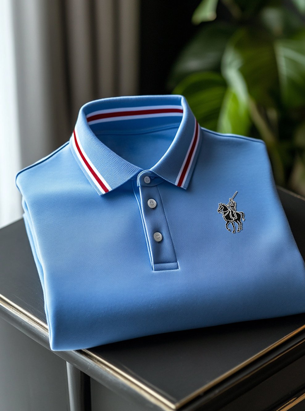 Camisa polo ejecutivo casual Button de manga corta para hombre