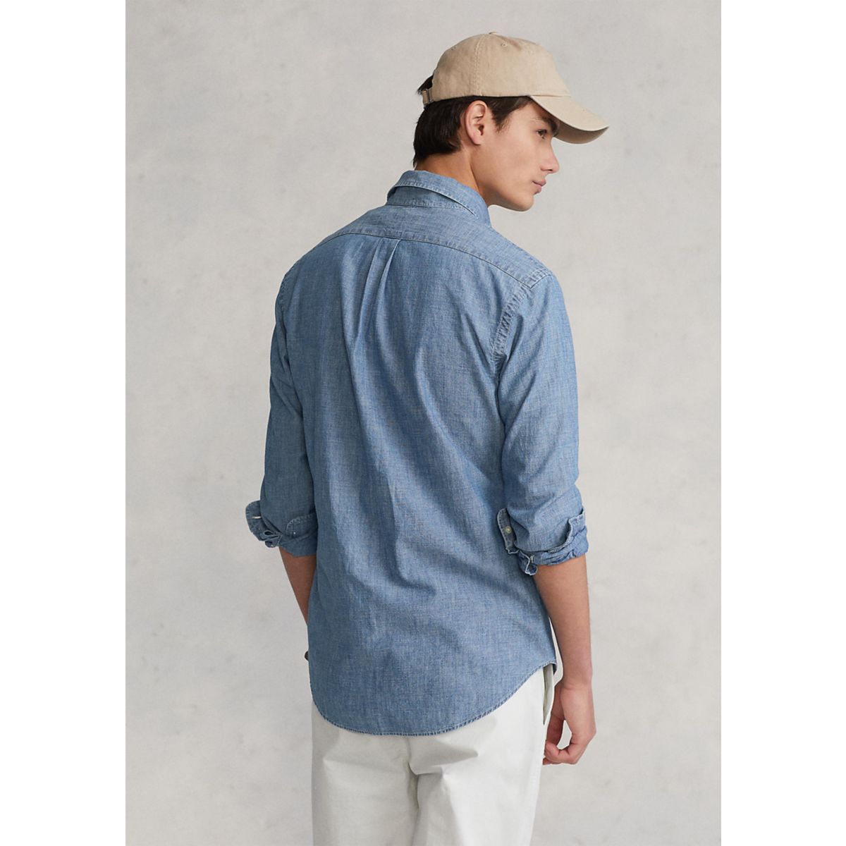 Classic Fit Indigo Chambray Shirt - 2