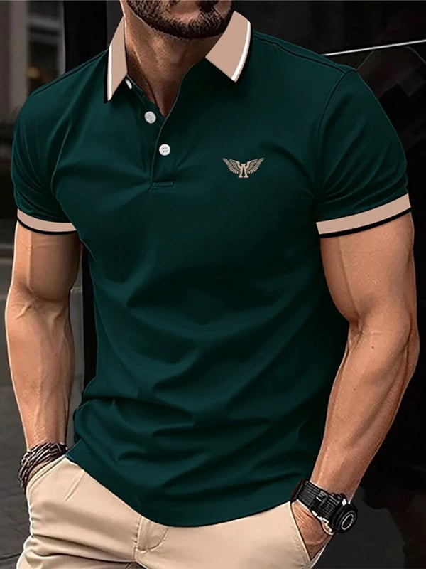 Camisa casual ejecutivo de moda polos para hombre