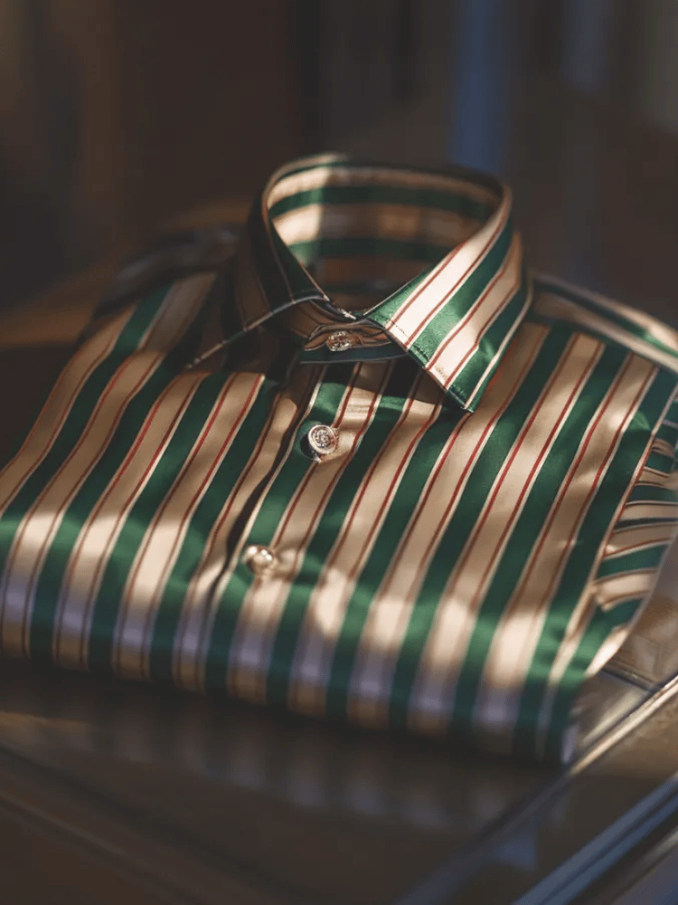 Camisa de lujo ejecutivo de manga larga para hombre
