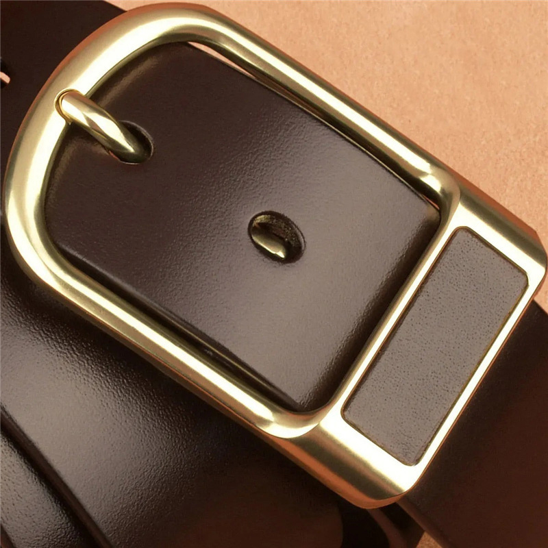 Cinturón ejecutivo casual PU cuero Square Buckle Cowboy Waistband