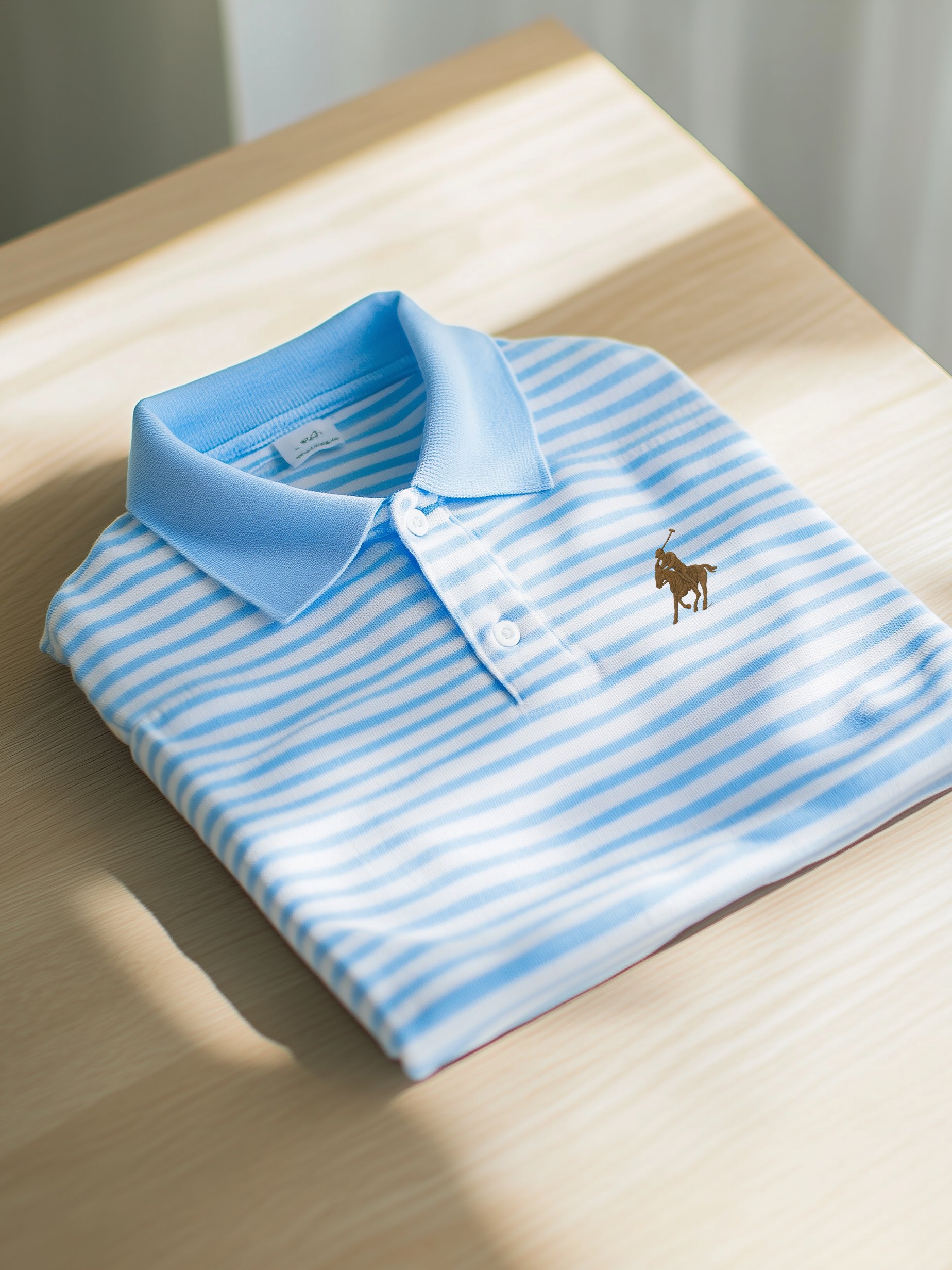 Camisa polo clásico ejecutivo Old Money Button de manga corta para hombre