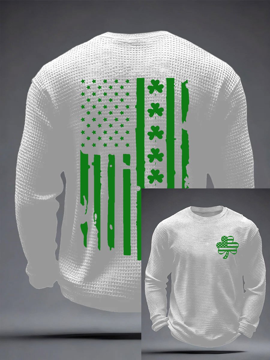 St. Patrick's Day estampado casual Top para hombre