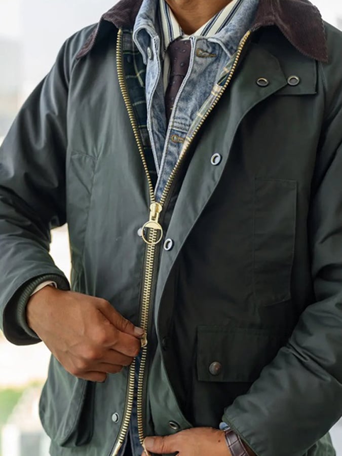 Chaqueta vintage Western Wax para hombre