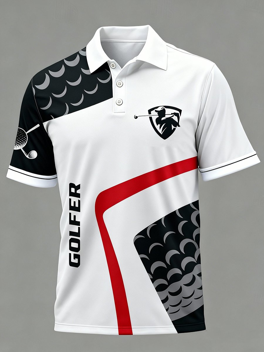 Camisa polo ejecutivo Golf with Artistic estampado para hombre
