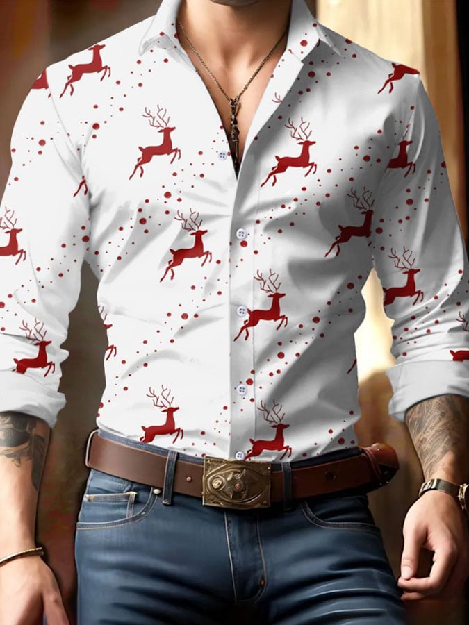 Ejecutivo Christmas camisas para hombre