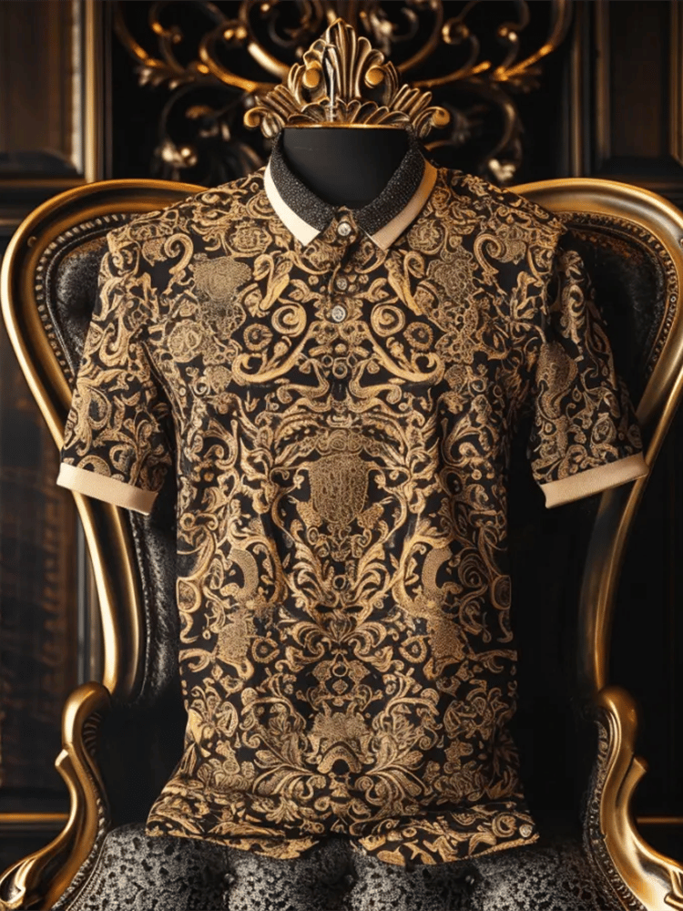 Camisa polo ejecutivo casual Button de manga corta para hombre