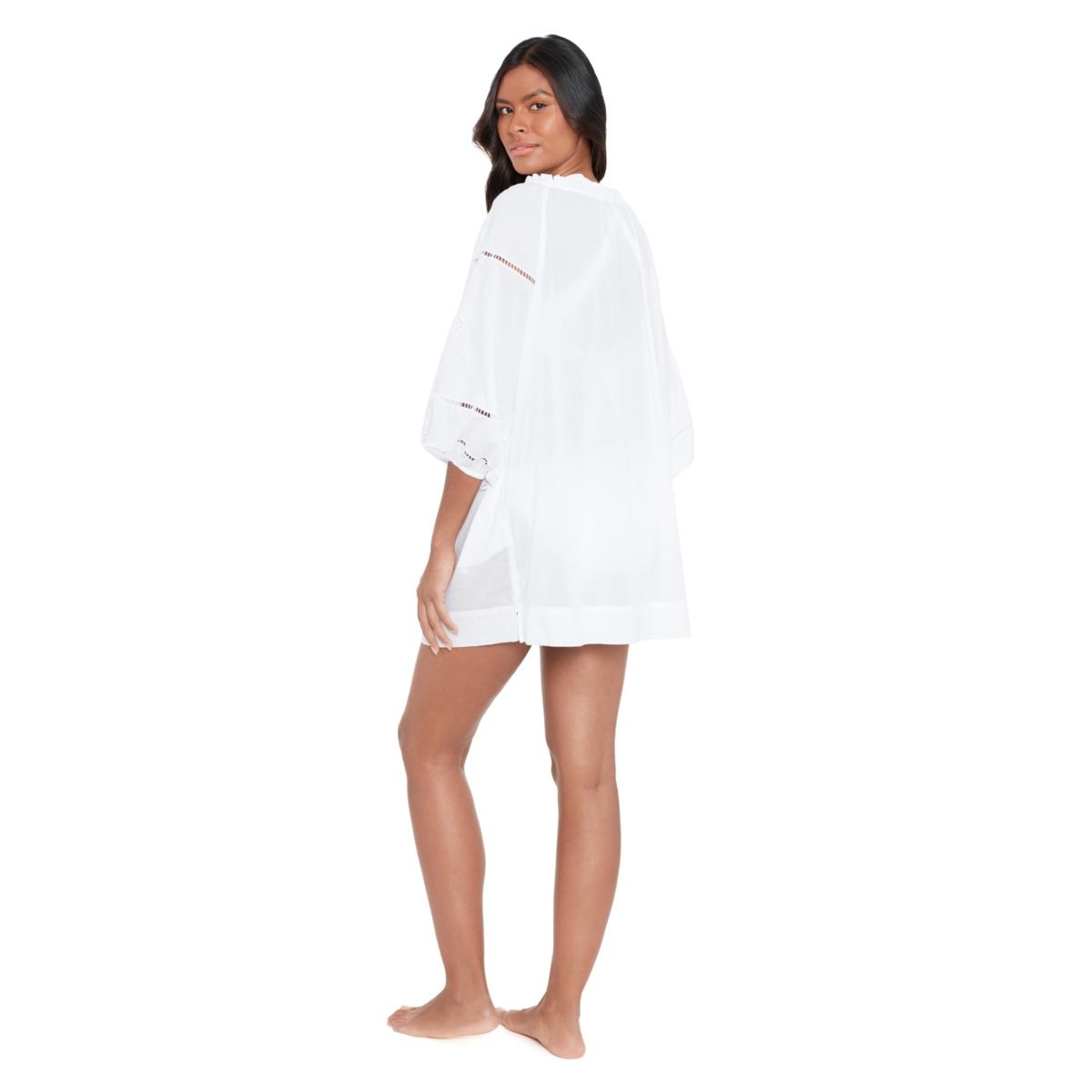 Embroidered Dress Coverup - 2