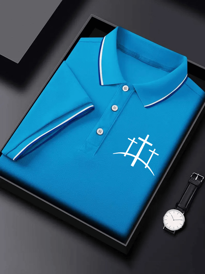 Camisa polo Faith estampado para hombre