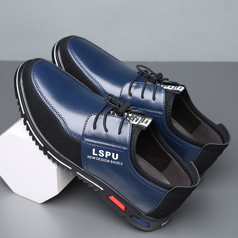 Zapatos ejecutivo casual Simple de moda cuero para hombre