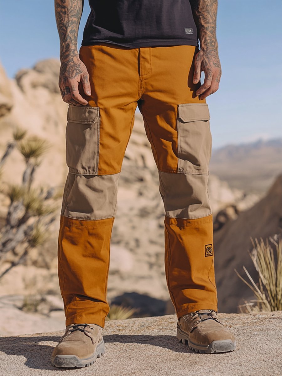 Vintage Multi-bolsillo Overalls para hombre
