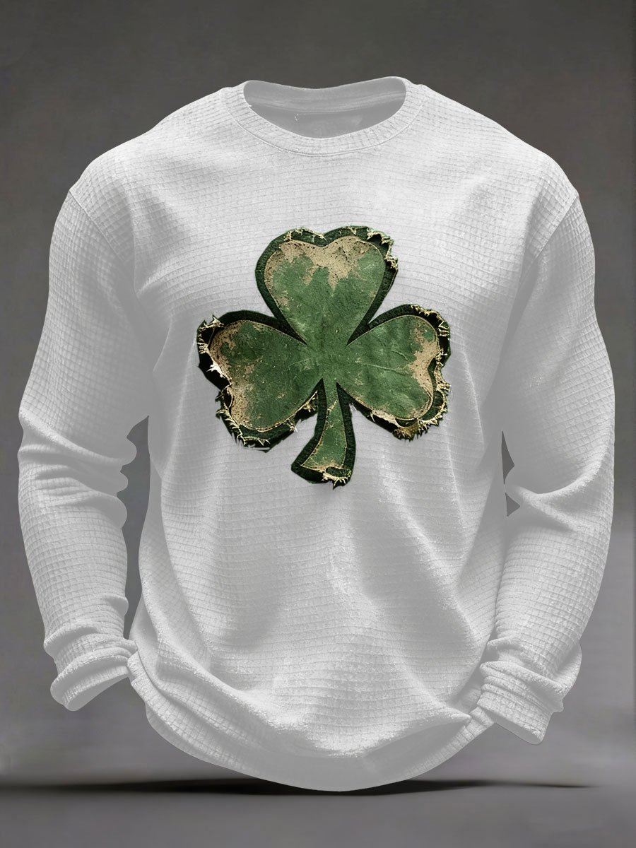 Camiseta St. Patrick's Day Waffle para hombre