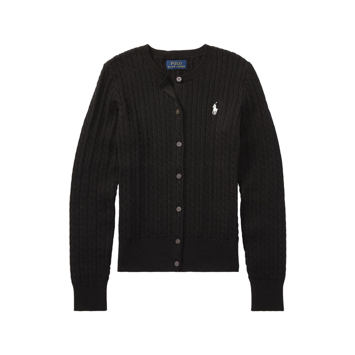 Girls 7-16 Mini-Cable Cotton Cardigan - 8