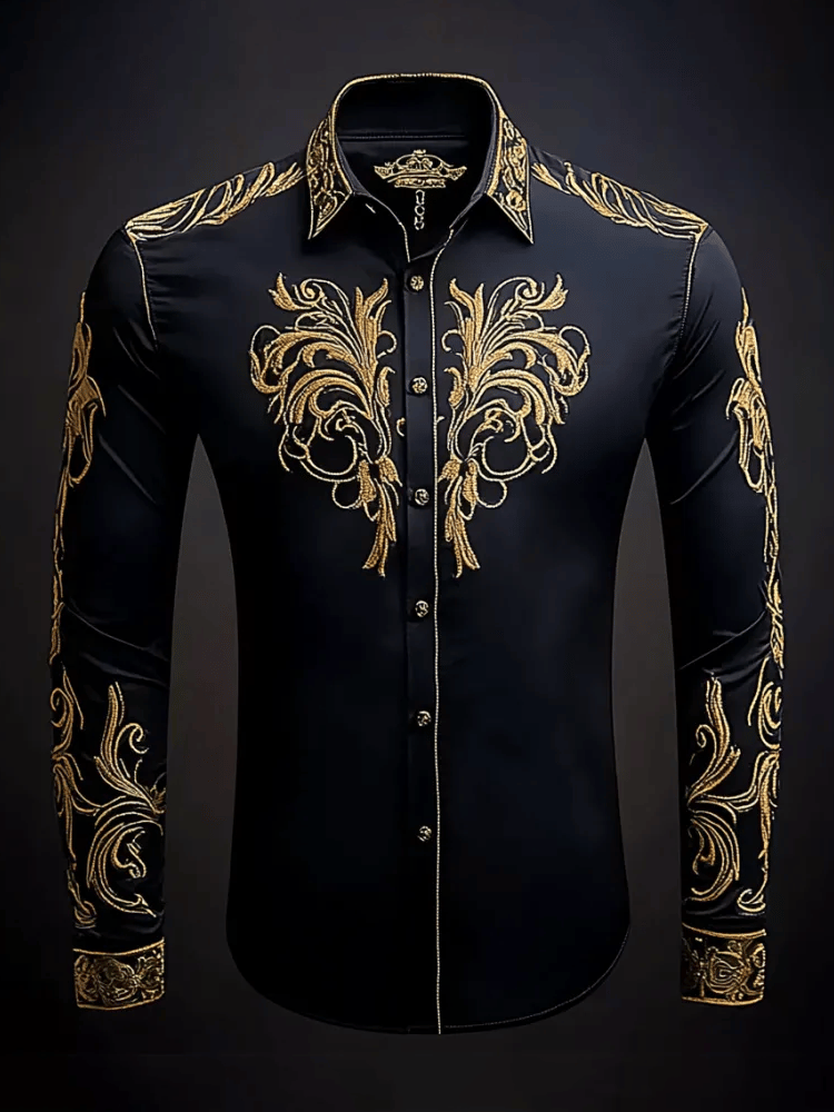 Camisa de lujo Gorgeous de manga larga para hombre