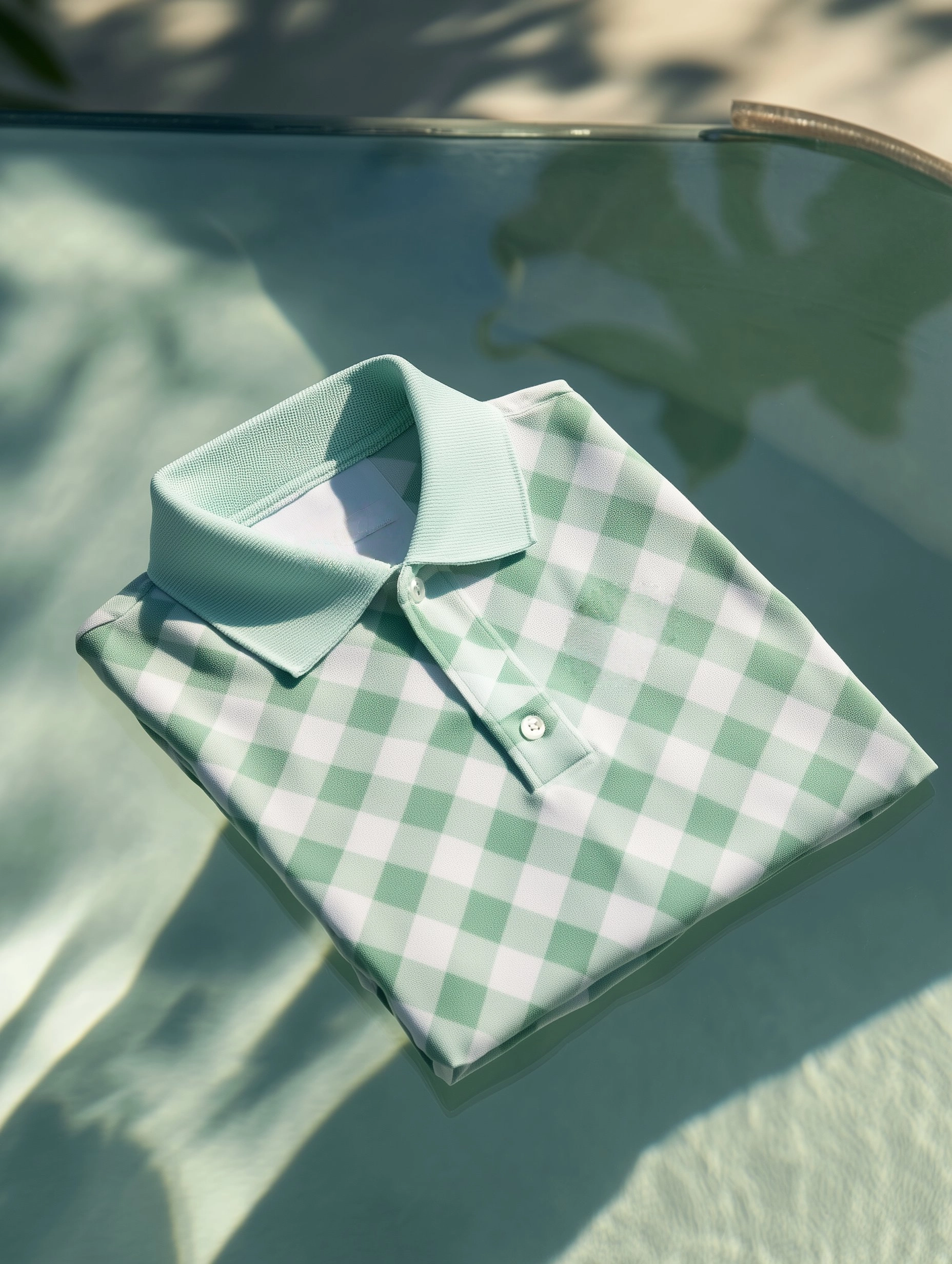 Camisa polo clásico ejecutivo Old Money Button de manga corta para hombre