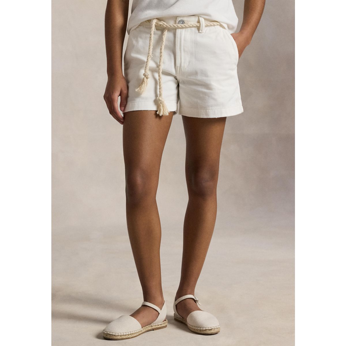 Girls 7-16 Cotton Chino Shorts - 1
