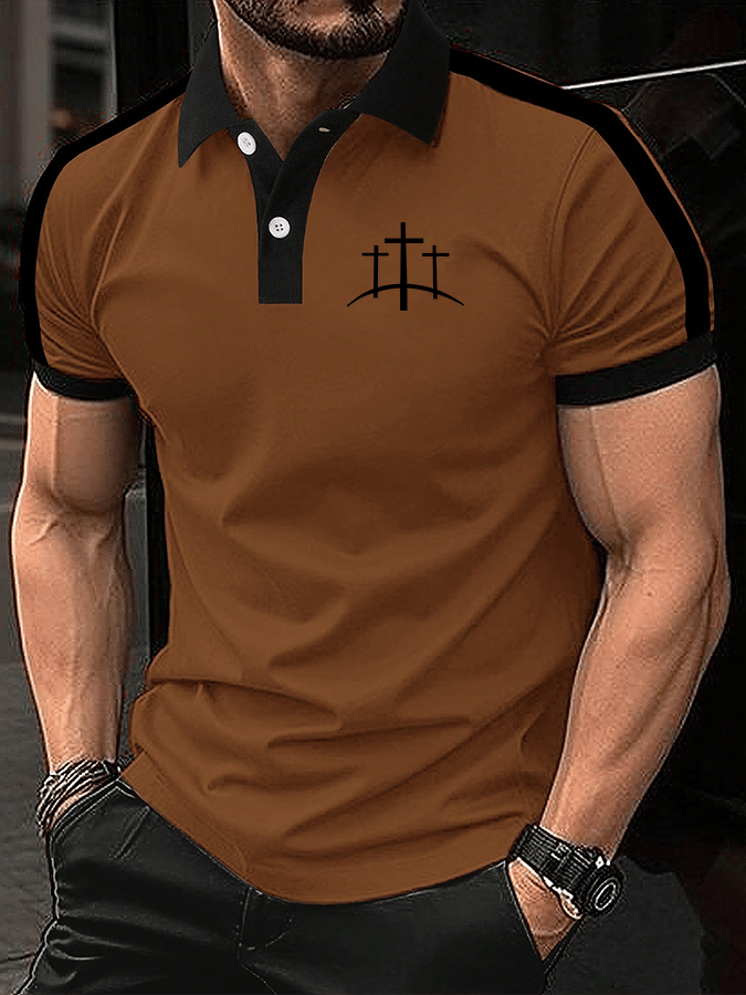 Camisa polo Faith estampado para hombre