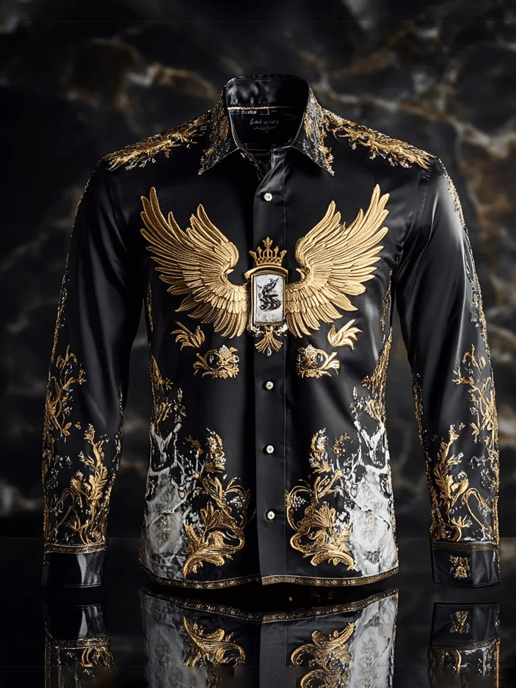 Camisa de lujo Gorgeous de manga larga para hombre