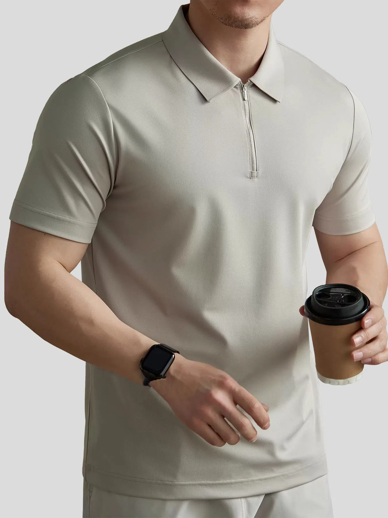PerformancePro de manga corta Half Zip Polo