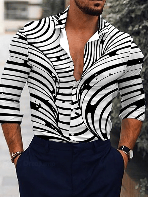 Camisa de lujo ejecutivo de manga larga para hombre
