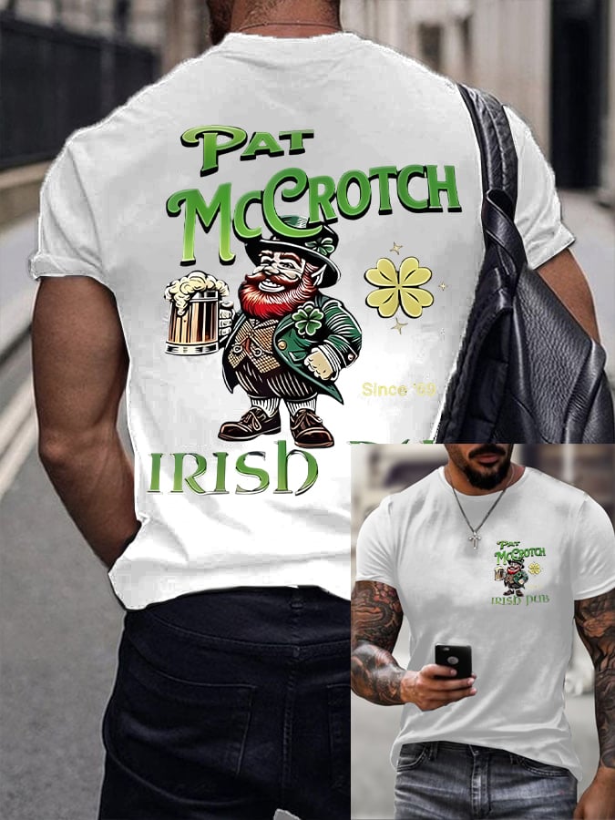 Camisa St. Patrick's Day estampado para hombre