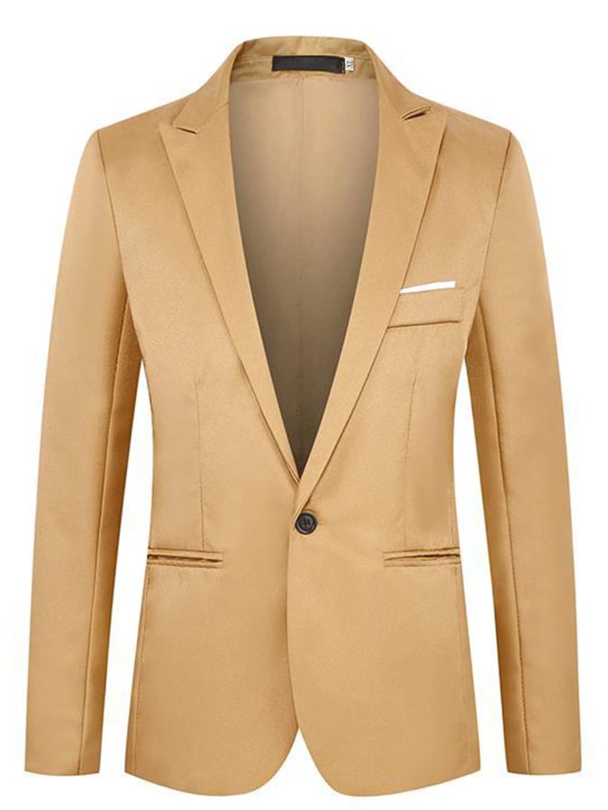 Saco formal Single-Button de corte entallado para hombre