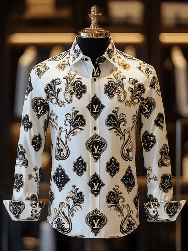 Camisa de lujo Gorgeous de manga larga para hombre