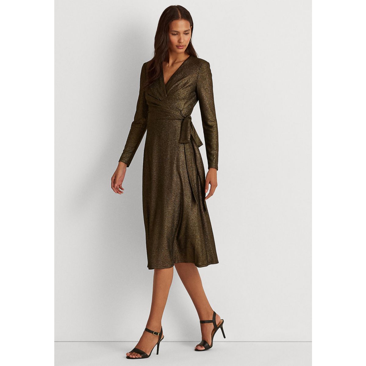 Metallic Jacquard Dress - 4
