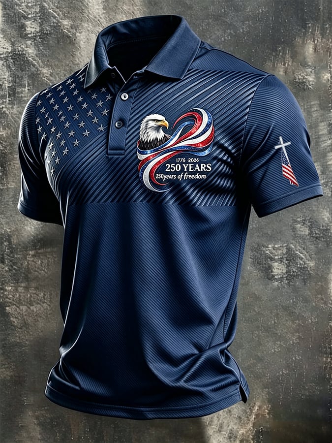 Camisa polo U.S. 250th Anniversary estampado para hombre