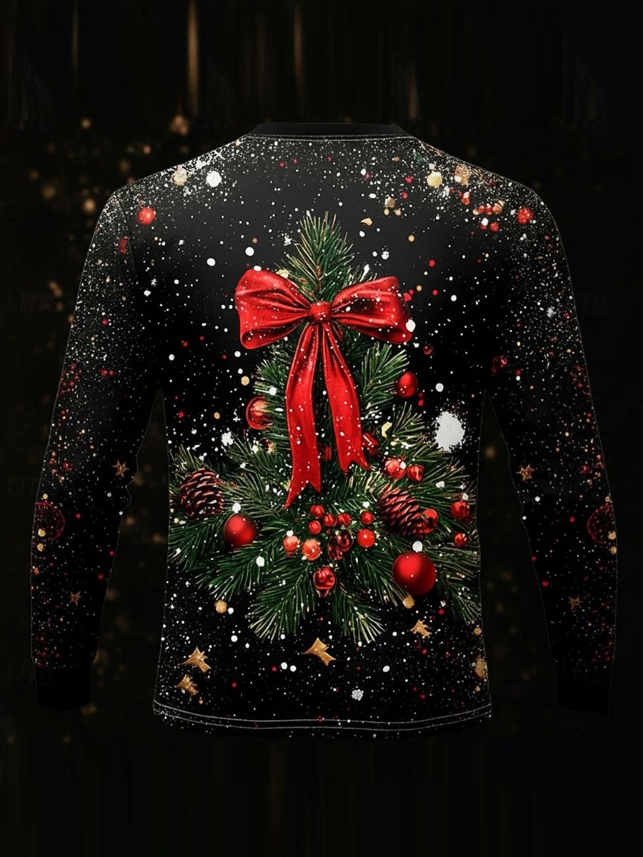 Camiseta Christmas Dress de manga larga para hombre