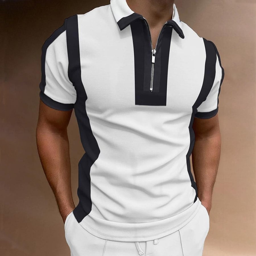 Camiseta casual estampado de manga corta POLO para hombre