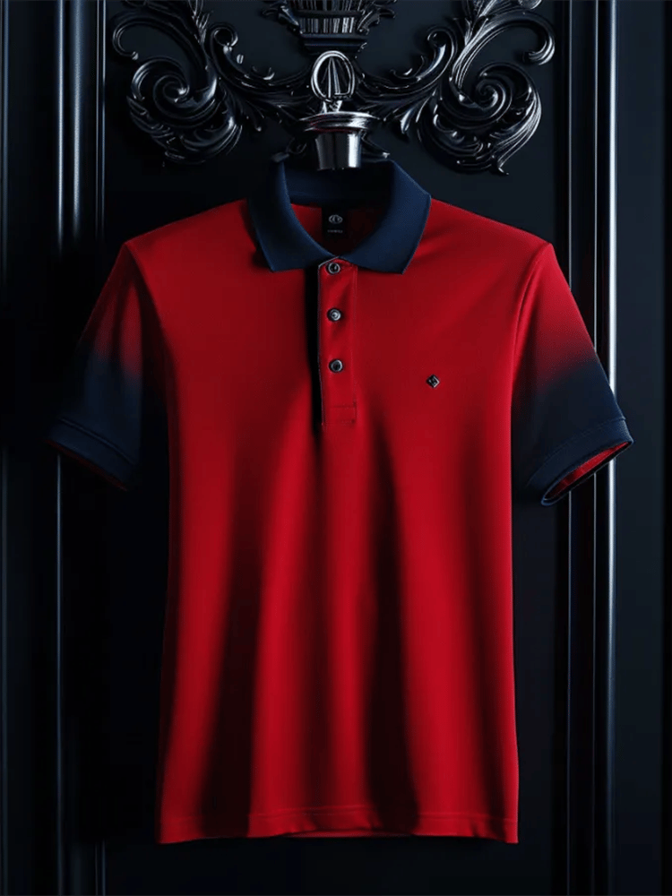 Camisa polo ejecutivo casual Button de manga corta para hombre