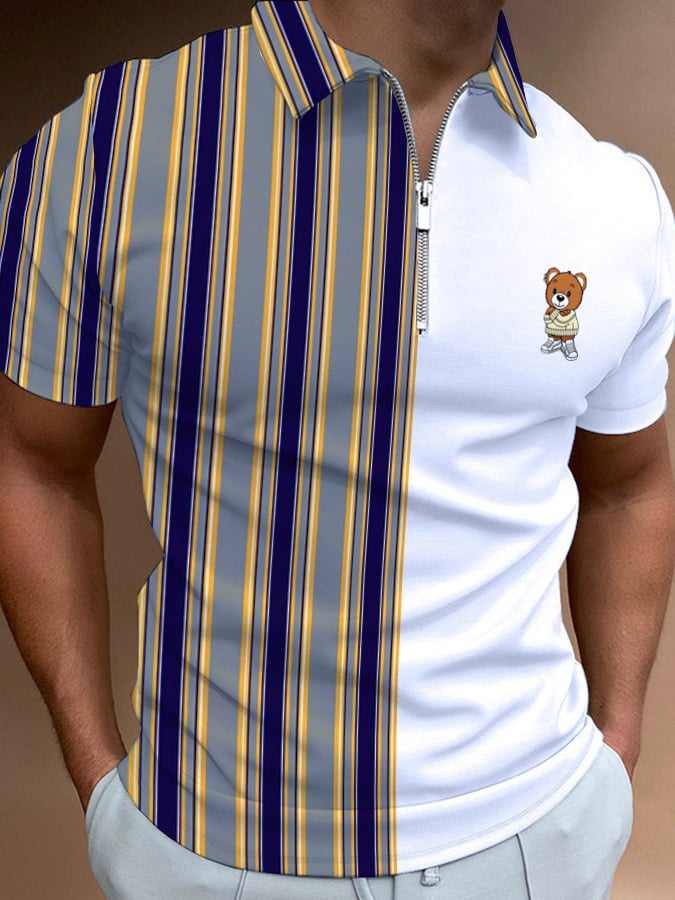 Casual cierre Polo para hombre