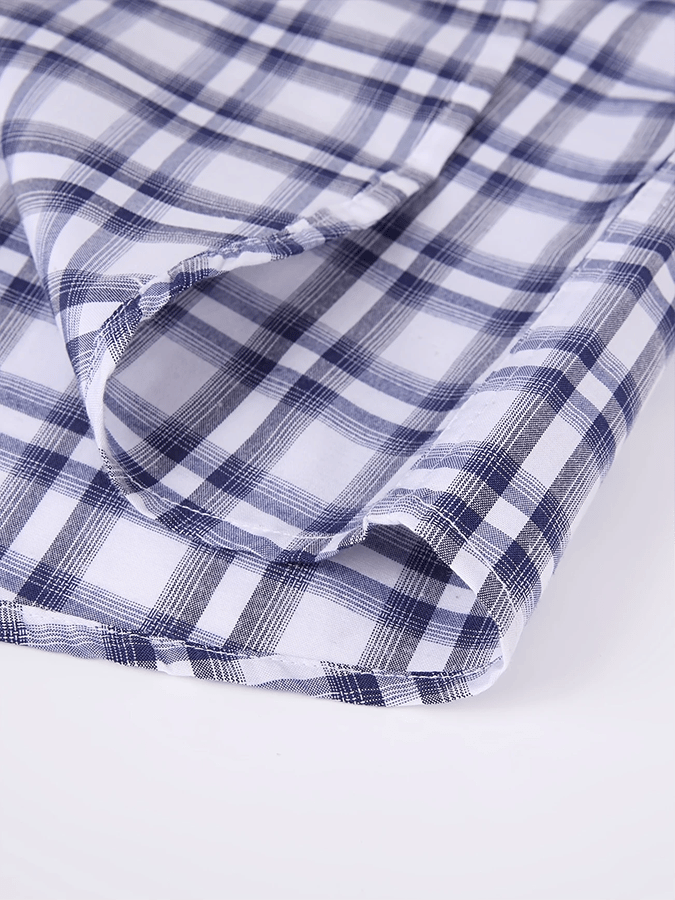 Camisa a cuadros ejecutivo casual para hombre