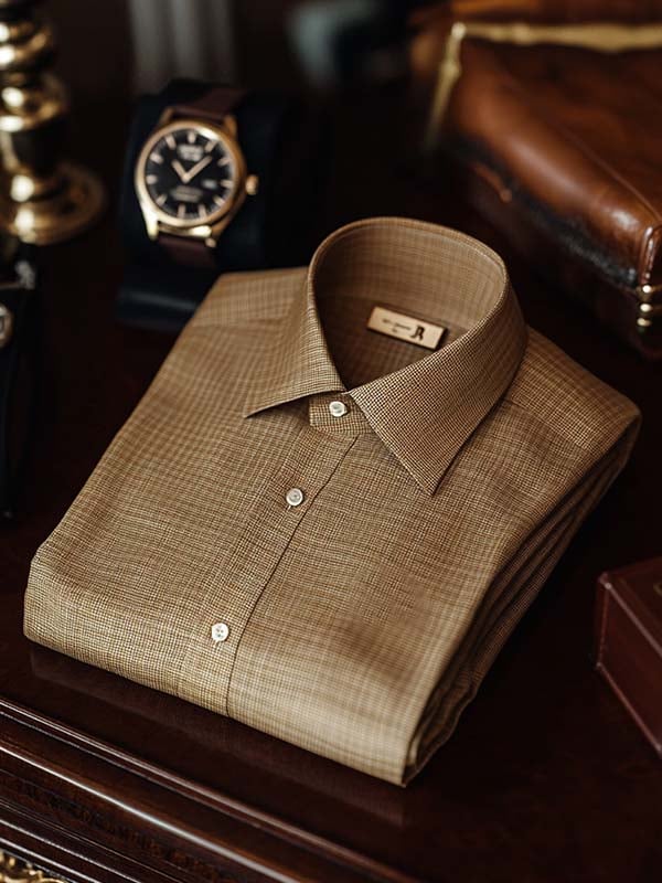Camisa Pinrayas de manga corta con botones para hombre
