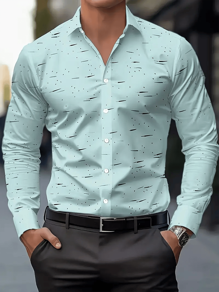 Camisa de lujo ejecutivo de manga larga para hombre