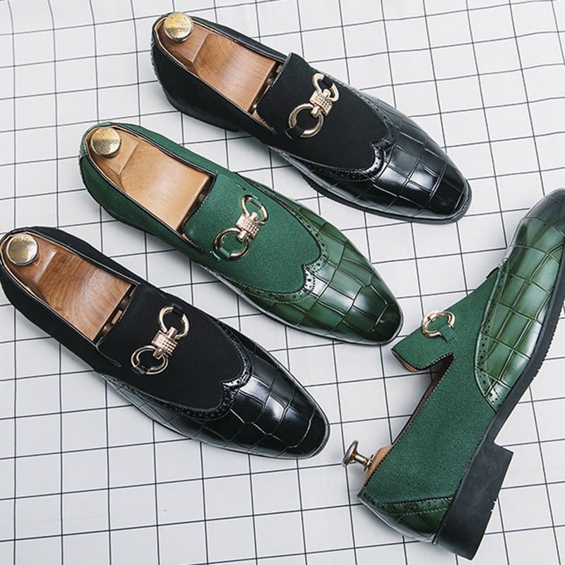 Zapatos de modaable British Style Patchpara trabajo casual para hombre