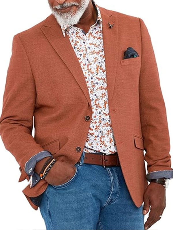 Casual elegantee estampado Suit para hombre