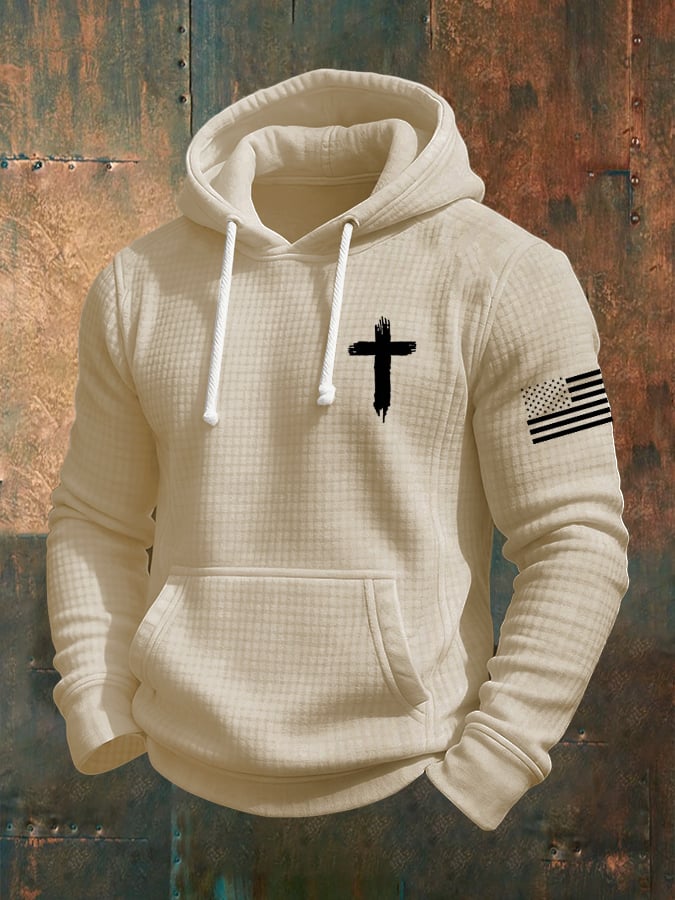 Sudadera casual Faith Checkered jacquard para hombre
