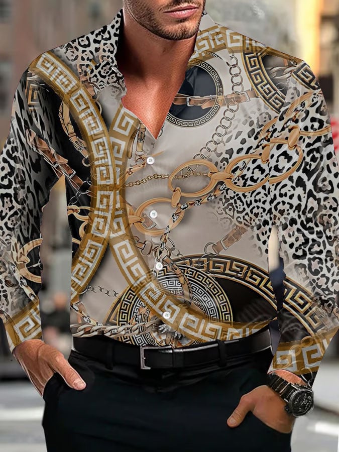 Camisa ejecutivo de lujo de manga larga para hombre